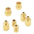 Omega BRLK-316-14 Compression Fitting, for 3/16" tube, 1/4" NPT male, brass-