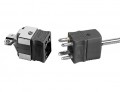Omega DTC-J-M 4-Prong Dual-Circuit Thermocouple Connector, type J male, IEC color code-