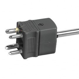 Omega DTC-K-M 4-Prong Dual-Circuit Thermocouple Connector, type K male-
