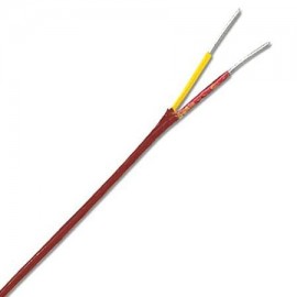 Omega FF-K-24-TWSH-1000 Type K Thermocouple Wire, FEP insulation, 24 AWG, twisted and shielded, 1000' spool, solid-