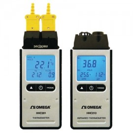 Omega HHC201 Thermocouple Thermometer, K-type, -328 to 2500&amp;deg;F, 2-channel-