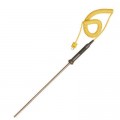 Omega KHXL-116G-RSC-18 Thermocouple Probe with retractable cable and mini male connector, type K grounded, 1/16 x 18&amp;quot;-
