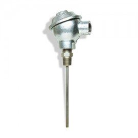 Omega NB1-CAXL-38U-18 Thermocouple Probe with cast iron connection head, type K, 32 to 2199°F, Super OMEGACLAD® XL, 0.375 x 18", 1/2" NPT, ungrounded-