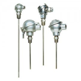 Omega NB3-CAIN-14U-12 Thermocouple Probe with flip-top aluminum dome-shaped head, type K, 32 to 2100°F, Inconel® 600, 0.25 x 12", 1/2" NPT, ungrounded-