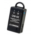Omega OM-92 Temperature and Humidity Data Logger, -22 to 176°F, ±0.3°C-