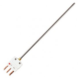 Omega PR-17 Series RTD Probe, 100 Ω, -328 to 1112°F, 1/16 dia x 4", MTP connector-