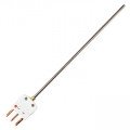Omega PR-17 Series RTD Probe, 100 Ω, -58 to 842°F, 1/8 dia x 3", MTP connector-