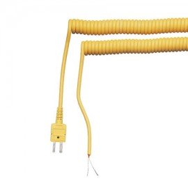 Omega RSC-K-1-3-4 Retractable Thermocouple Sensor Cable, type K, OST-F to SMP-M, 5'-