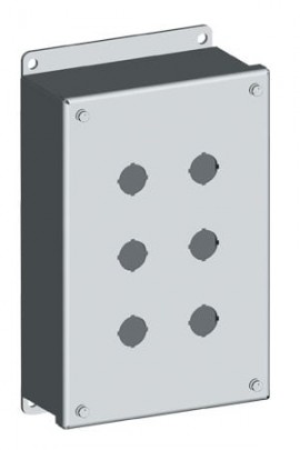 Omega SCE-PB Series Sub-Panel, carbon steel, 12 push button-