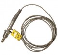 Omega TC-NPT Series Pipe-Plug Thermocouple Probe with miniature connector, type K exposed, 1/4&amp;quot; NPT, 72&amp;quot;, 32 to 1200&amp;deg;F-