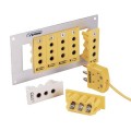 Omega TPJ-J-F 3-Prong Snap-In Thermocouple Panel Jack, type J female-