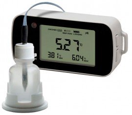 Onset HOBO CX402-T215 InTemp Temperature Data Logger, 6.6' probe, 15 m bottle-