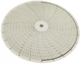 Partlow 213824 Replacement Charts, 10&quot;, 12h, 0 to 100, Box of 100-