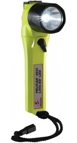 Pelican 3610C Little Ed Right Angle Light, yellow, 183 lumens-