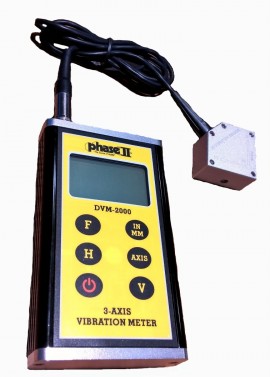 Phase II DVM-2000 3-D Vibration Meter-