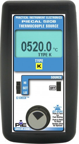 PIECAL 520B-K Single T/C Simulator, Type K-