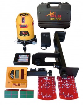 PLS PLS-60561 HVL100 Red US Tool System with Laser Detector-