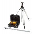 PLS HV2R KIT Horizontal/Vertical Red Rotary Laser Level Kit with Tripod &amp; Grade Rod-