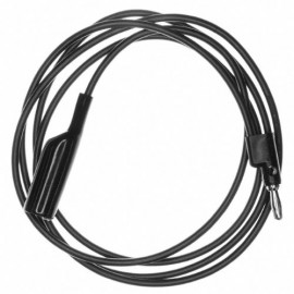 Pomona 1166-36-0 Alligator Clip to Multi-Stacking Banana Plug Patch Cord, Black-