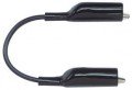 Pomona AL-B-36-0 Steel Alligator Test Clip Patch Cord, Black-