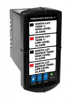 Precision Digital PD154-7R2-0 Vigilante II Alarm Annunciator, 4 Inputs, 12 to 36 VDC/12 to 24 VAC-