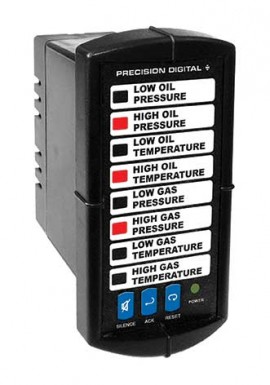 Precision Digital PD158-6R2-1 Vigilante II Alarm Annunciator, 8 inputs, 90 to 265 VDC/85 to 265 VAC-