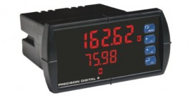 Precision Digital PD6262-6R3 ProVu Dual Analog Input Flow Rate/Totalizer Digital Panel Meter, 4 to 20 mA, VAC-