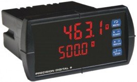 Precision Digital PD6310-6H2 ProVu Pulse Input Batch Controller Digital Panel Meter with SunBright display, 2 relays-