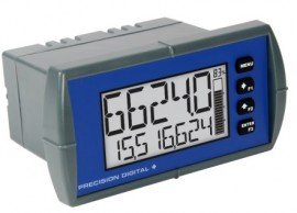 Precision Digital PD6628-L5N Loop-Powered Flow Rate/Totalizer Digital Panel Meter, 1/8 DIN-