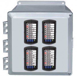 Precision Digital PDA2504-V Plastic NEMA 4X Vertical Enclosure, 13.7 x 12.4 x 7.1in, 4 Cutouts-