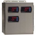 Precision Digital PDA2604-3 Stainless-Steel NEMA 4X Horizontal Enclosure, 13.5 x 12.9 x 6in, 3 Cutouts-