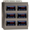 Precision Digital PDA2606 Stainless-Steel NEMA 4X Horizontal Enclosure, 13.5 x 12.9 x 6in, 6 Cutouts-