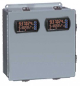 Precision Digital PDA2704-2 Steel NEMA 4 Horizontal Enclosure, 13.5 x 12.9 x 6in, 2 Cutouts-