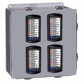 Precision Digital PDA2704-V Steel NEMA 4 Vertical Enclosure, 13.5 x 12.9 x 6in, 4 Cutouts-