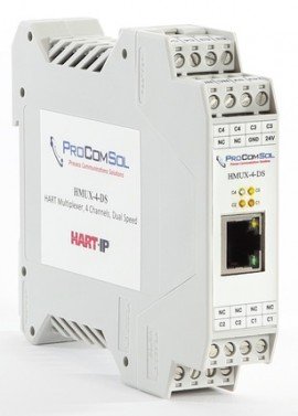 ProComSol HMUX-4-DS HART Multiplexer, 4 channels, dual Speed-