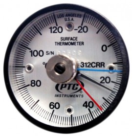 PTC Instruments 312CRRMM Rail Thermometer with max-min hands, -20 to 120&amp;deg;C-