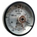 PTC Instruments 312DSL Dual-Scale Magnetic Surface Thermometer with ancillary hand, 0 to 250&amp;deg;F and -20 to 120&amp;deg;C-