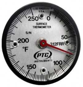 PTC Instruments 312FRR Rail Weld Ultra Magnetic Thermometer, 0 to 250&amp;deg;F-