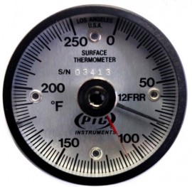 PTC Instruments 312FRRL Magnetic Rail Weld Thermometer with ancillary hand, 0 to 250&amp;deg;F-