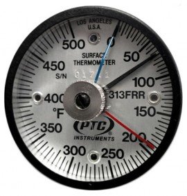 PTC Instruments 313FRRMM Rail Weld Thermometer with max-min hands, 0 to 500&amp;deg;F-