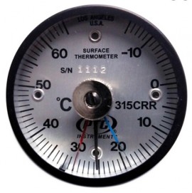 PTC Instruments 315CRRMM Magnetic Rail Thermometer with max-min hands, -15 to 65&amp;deg;C-