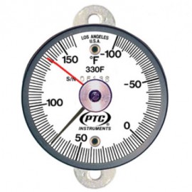 PTC Instruments 330FT1L Tab Mount Surface Thermometer with ancillary hand, -100 to 160&amp;deg;F-