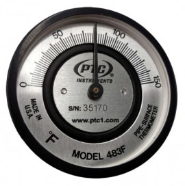 PTC Instruments 487F Pipe Surface Thermometer, 70 to 370&amp;deg;F-