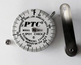 PTC Instruments 571FM Spot Check Thermometer with magnetic leaf spring, 50 to 320&amp;deg;F-