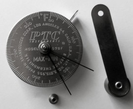 PTC Instruments 578FM Spot Check Thermometer with magnetic leaf spring and max-min hands, 50 to 320&amp;deg;F-