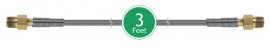 Ralston 1M1M-HOS-3ft Quick-Test Hose with &amp;frac18;&amp;quot; NPT brass hose ends, 3&#039;-