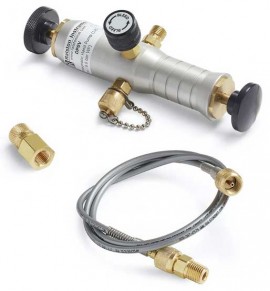 Ralston DP0V-2FBA Pneumatic Hand Pump, 125 psi, 0.25" female NPT gauge adapter-