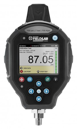 Ralston FLP1-GN-2M-W1 FieldLab Pressure Instrument, 500 psi, 0.25&quot; male NPT bottom connection-