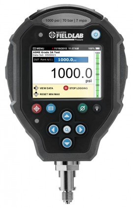 Ralston FLP1-GP-2B FieldLab Pressure Instrument, 1,000 psi, 0.25&quot; male BSPP bottom connection-