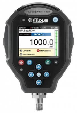 Ralston FLP1-GP-2M FieldLab Pressure Instrument, 1,000 psi, 0.25&quot; male NPT bottom connection-